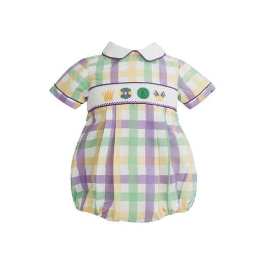 Conrad Plaid Mardi Gras Icons Bubble