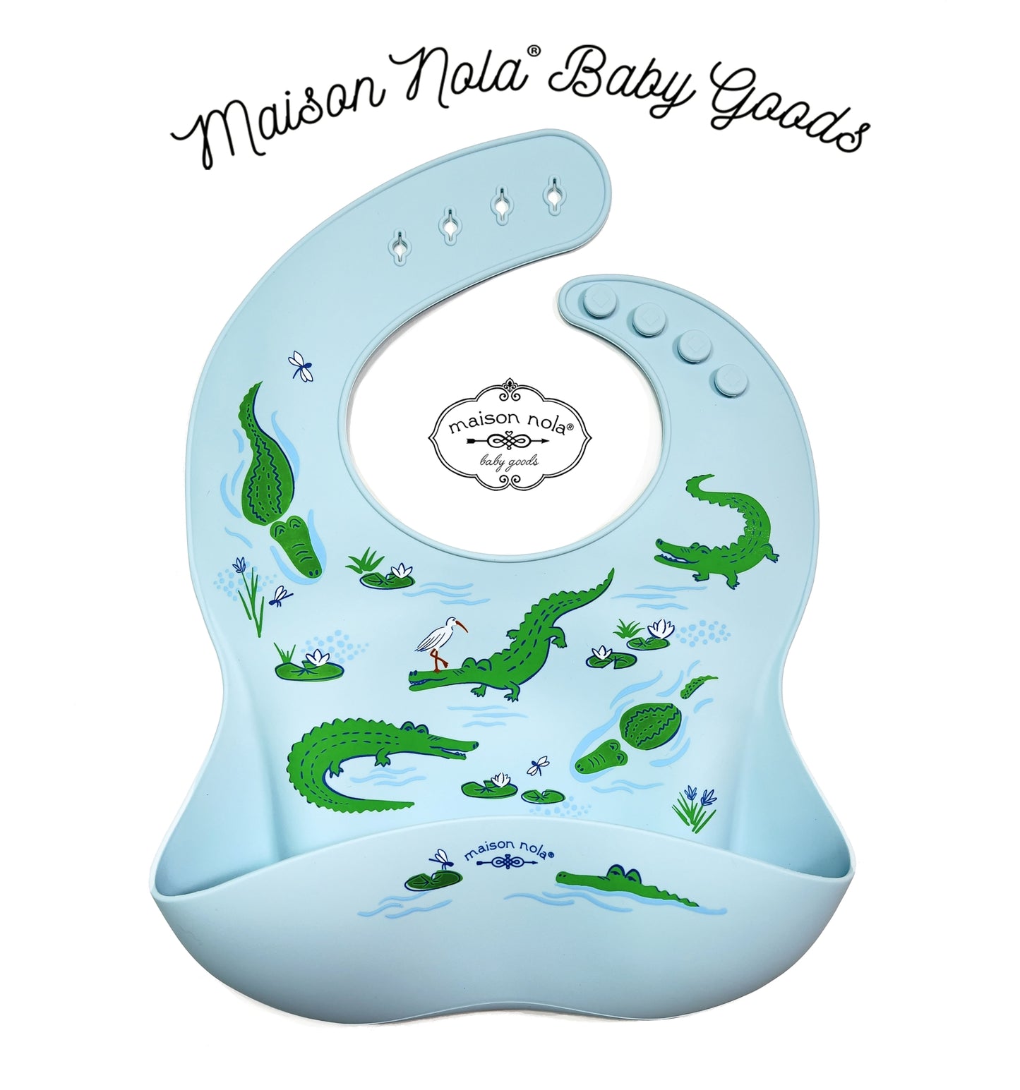 Gator Silicon Bib