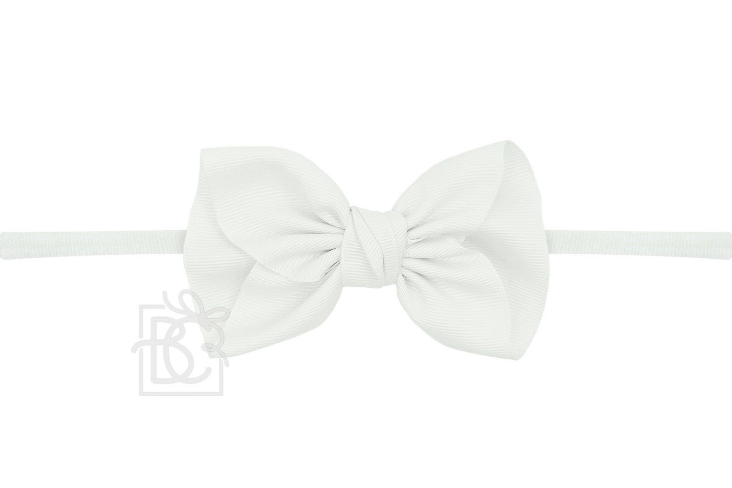 Powder Mint 1/4 in PANTYHOSE HEADBAND W/ 2.5" MINI ANNE BOW