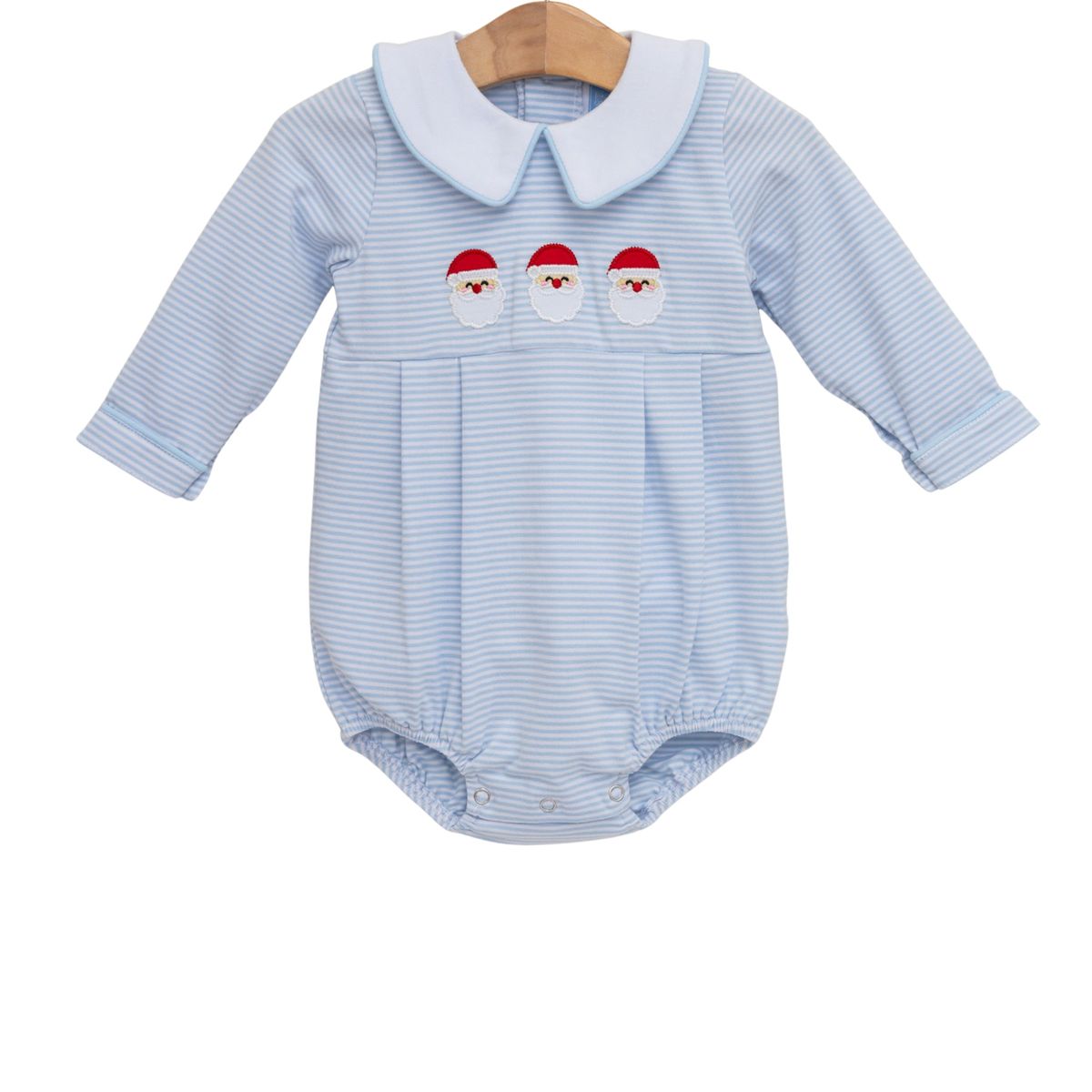 Blue Santa Trio Bubble