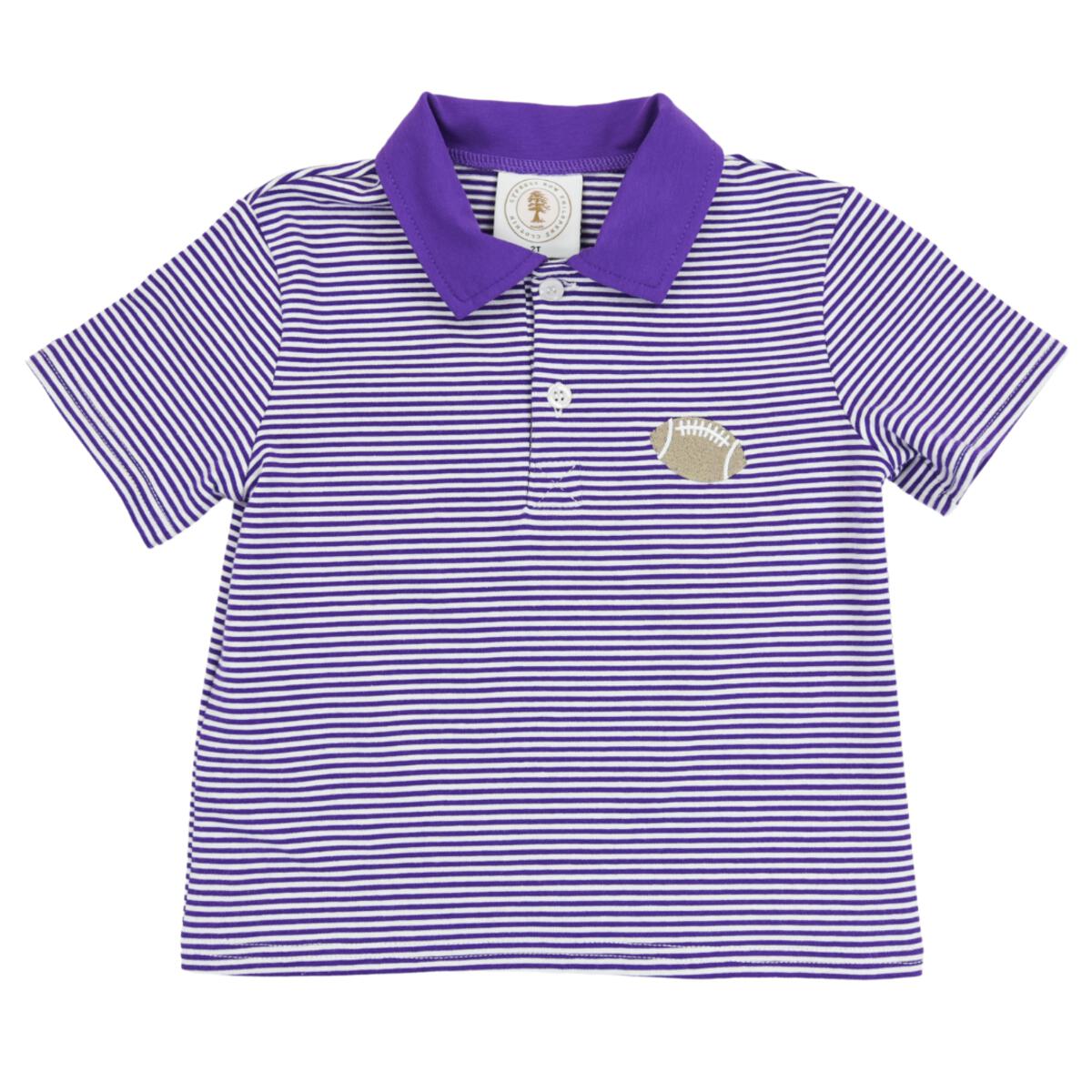 Purple Stripe Tailgate Polo