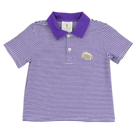 Purple Stripe Tailgate Polo