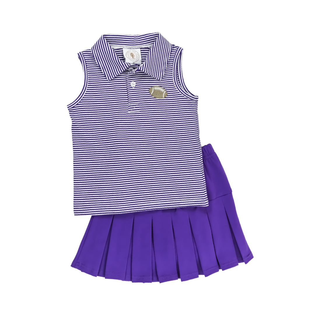Purple Fan Zone Skort Set