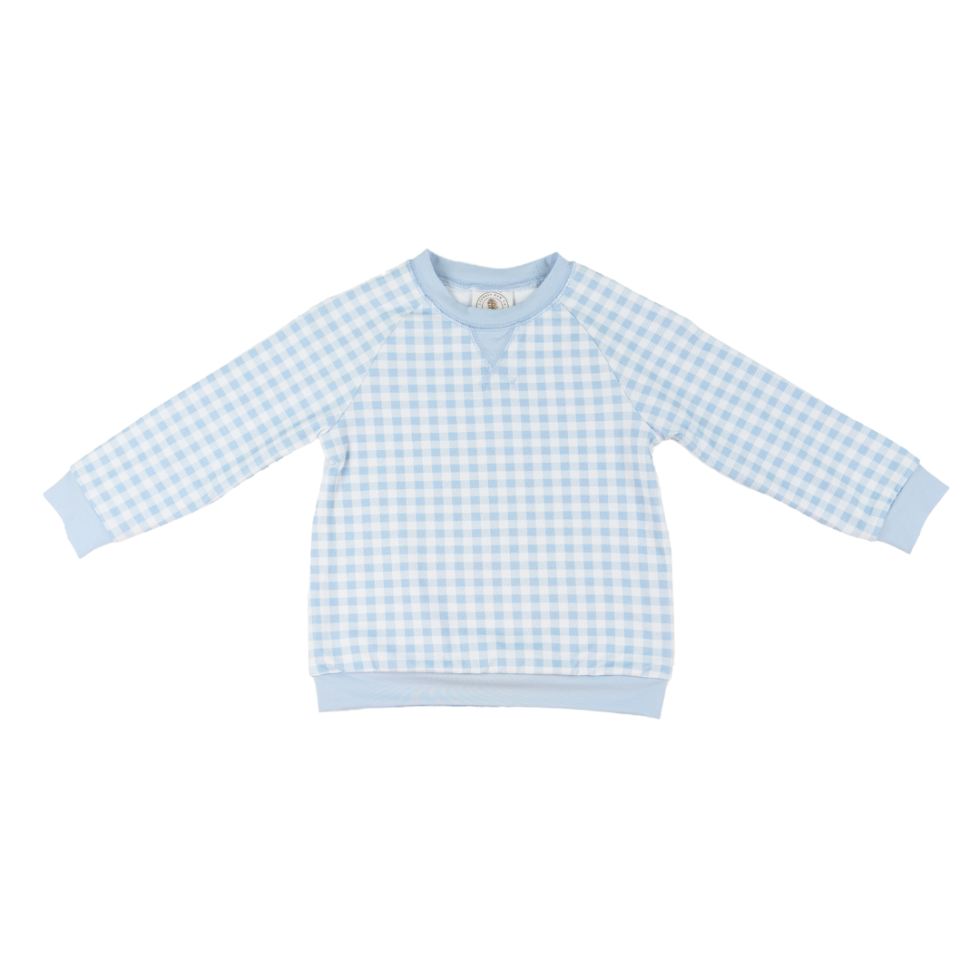 Blue  Gingham Preston Pullover