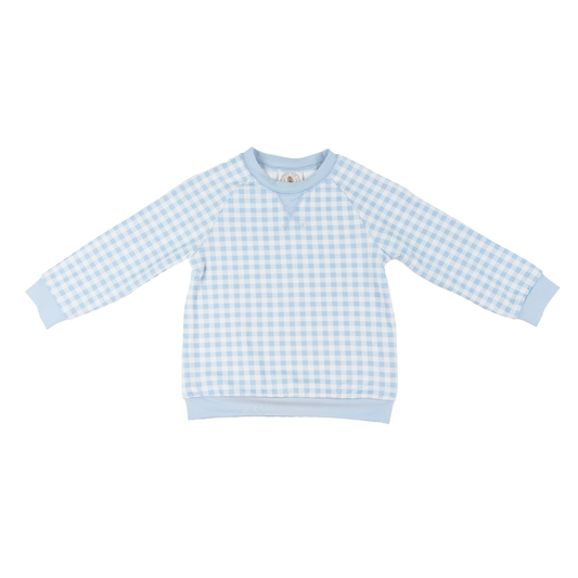 Blue  Gingham Preston Pullover