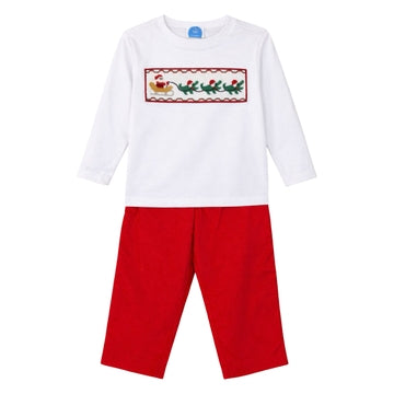 Cajun Corduroy Santa Pantset
