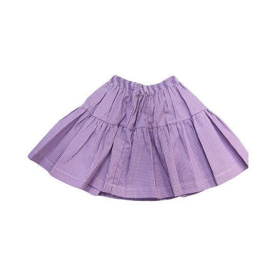 Purple gingham skirt