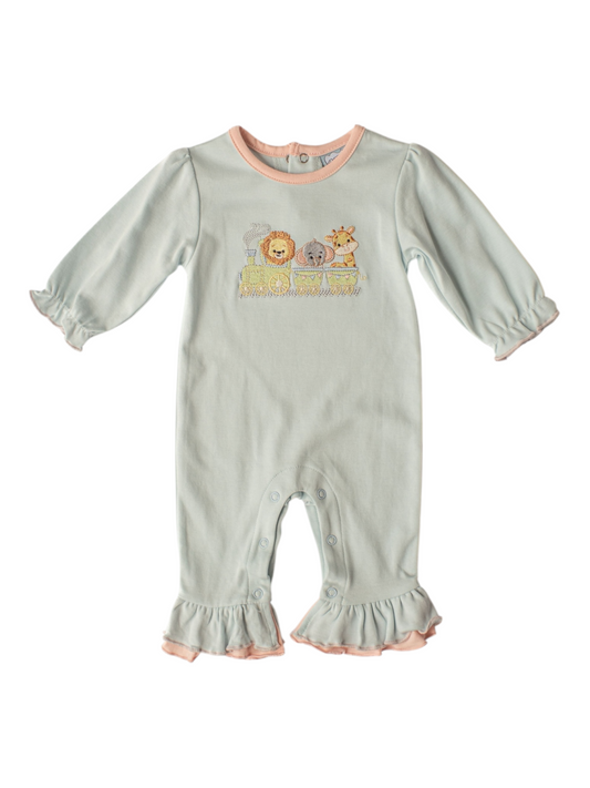 Zoo Train Girl Romper