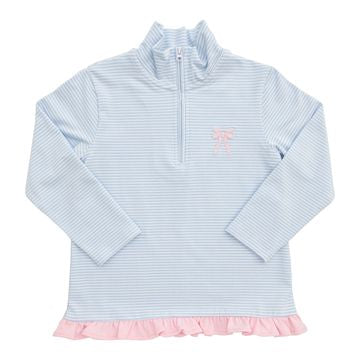 Bow 1/4 Zip Pullover Bow Ruffle Legging Set