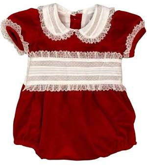 Red Velvet Bubble With Lace