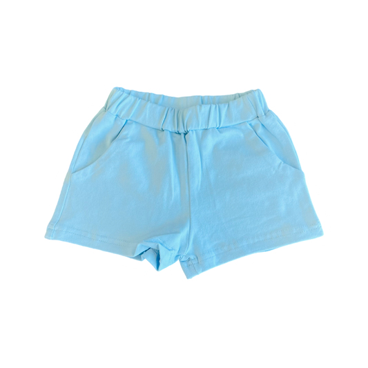 Light Blue Pocket Shorts