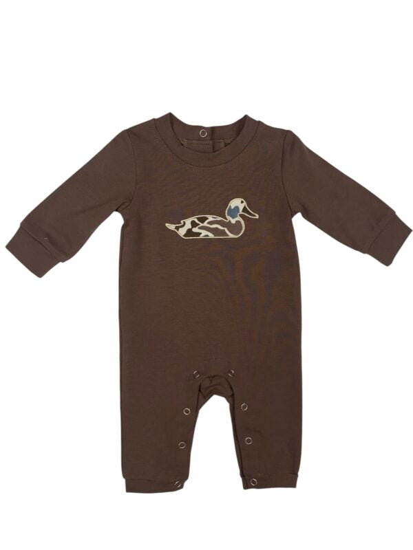Camo Duck Appliqué Romper