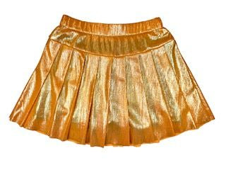 Metallic Gold Skort Set