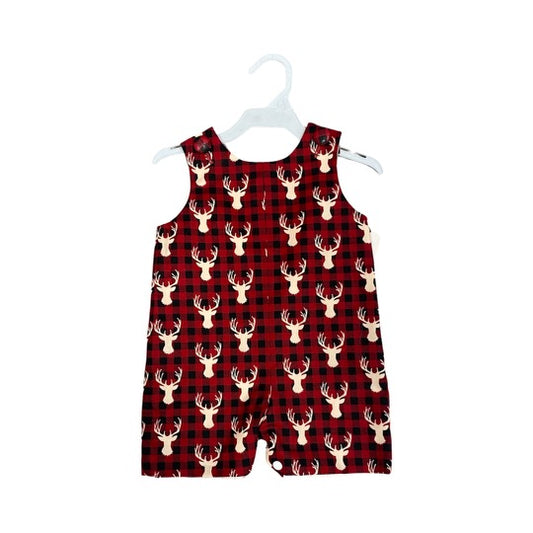 plaid deer shortall