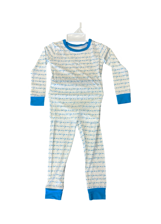 So Loved Blue Pajama Set