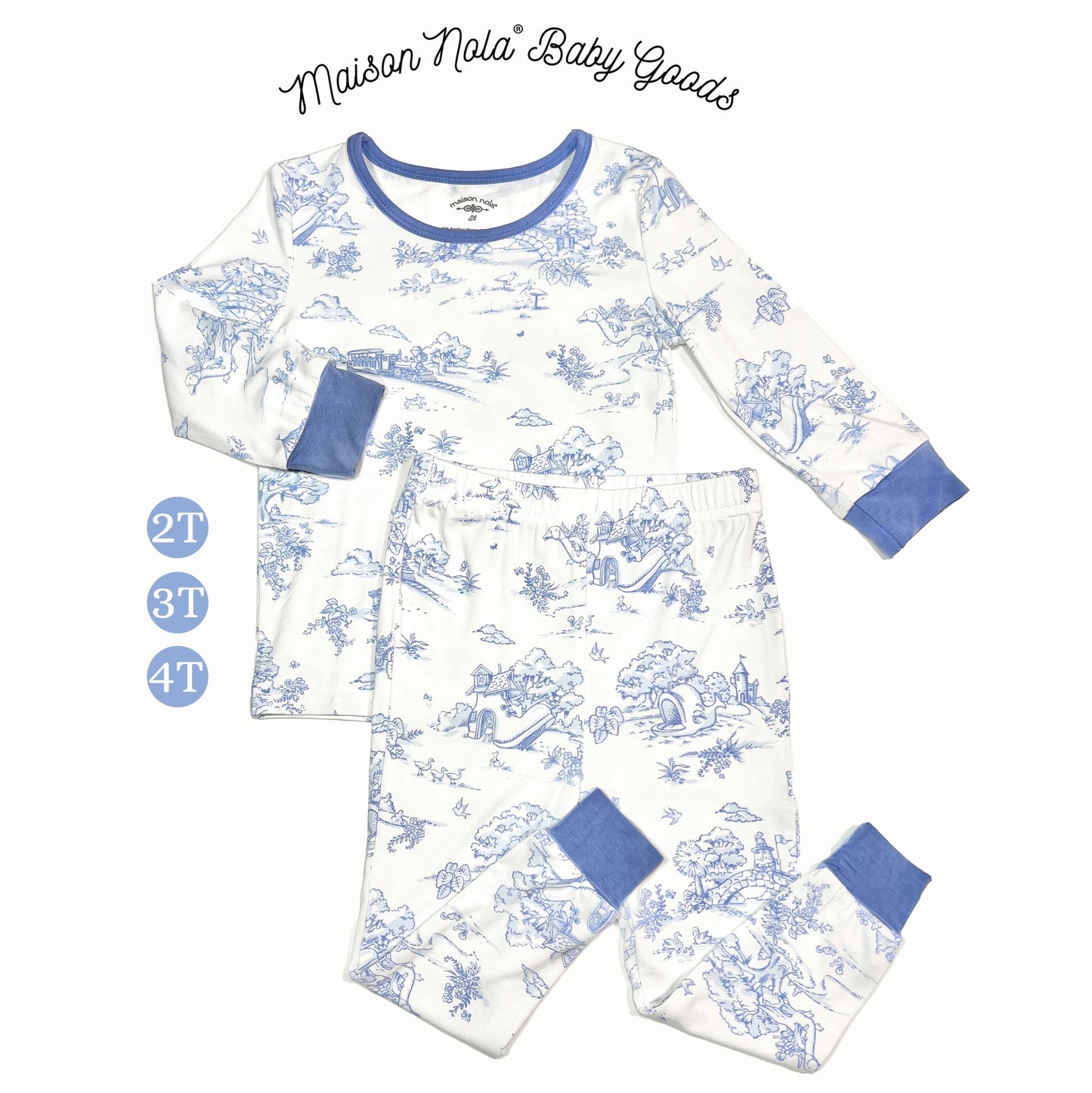 Storyland Toile Pajama Set