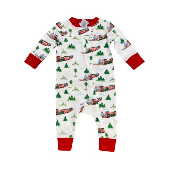 Christmas train onesie