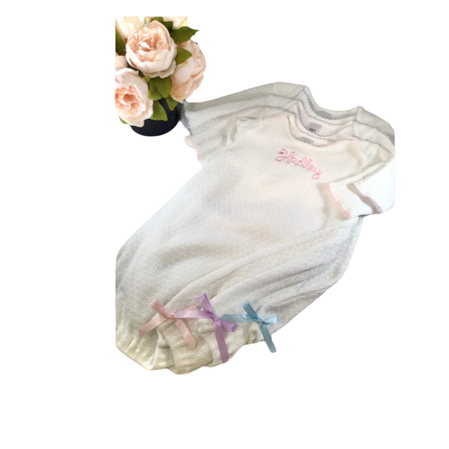 Paty Knit Overlap Shoulder Gown