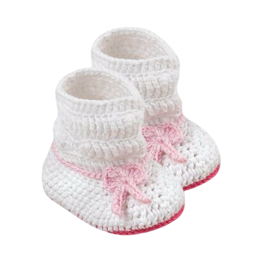 Slouch Bow Crochet Bootie