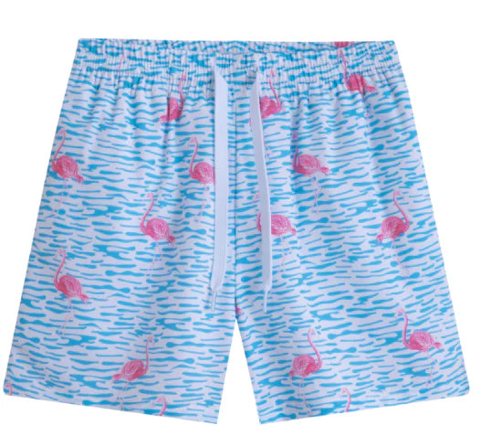 Fancy Flamingo Swim Trunks
