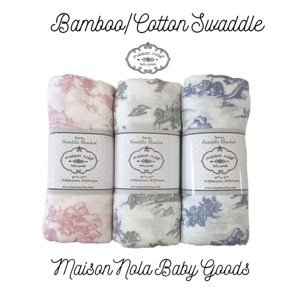 Bamboo cotton muslin swaddle