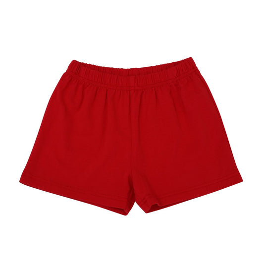 Red Knit Shorts