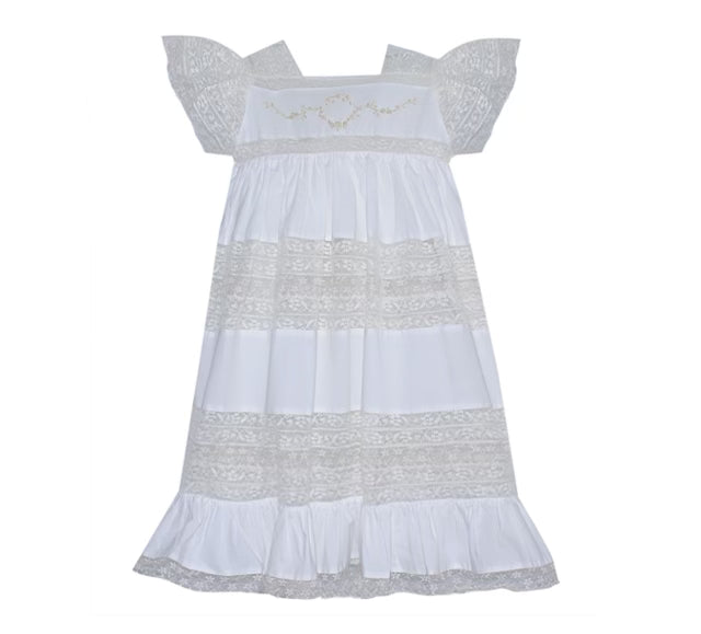 Mary Frances White heirloom Dress