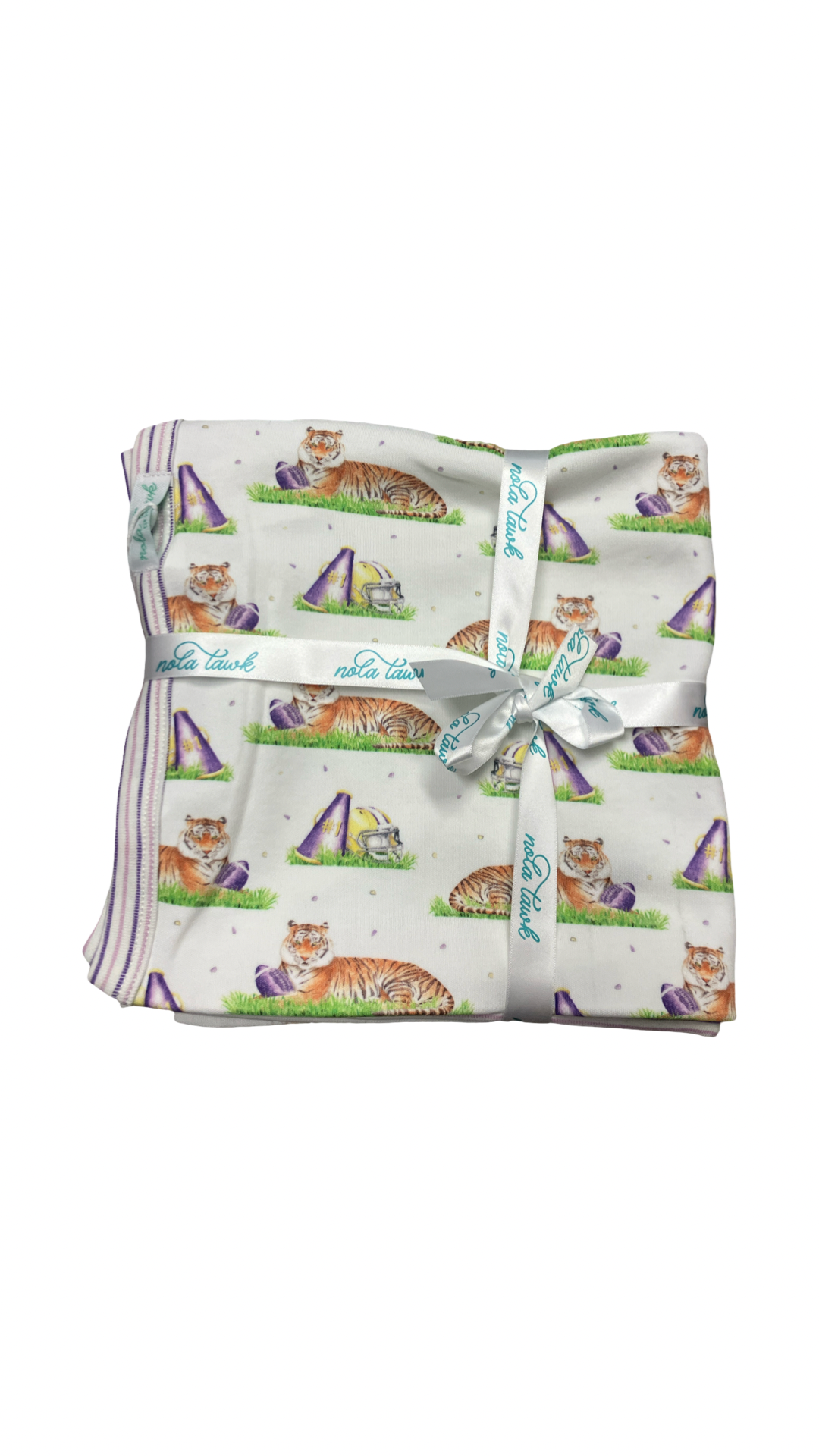 Mascot Mania in Louisiana Organic Cotton Swaddle Blanket