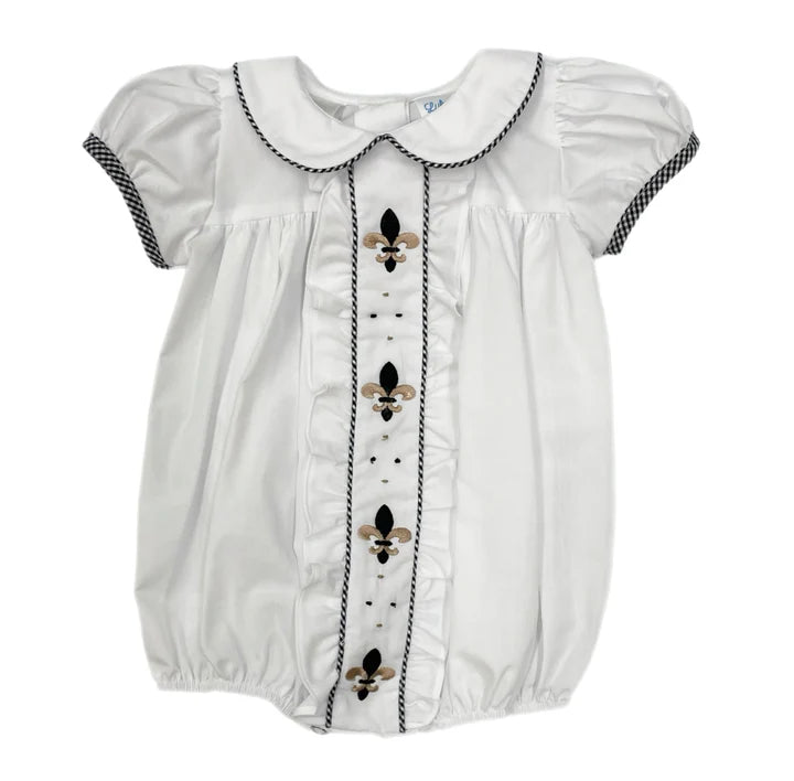 Fleur De Lis Girl Bubble and Dress