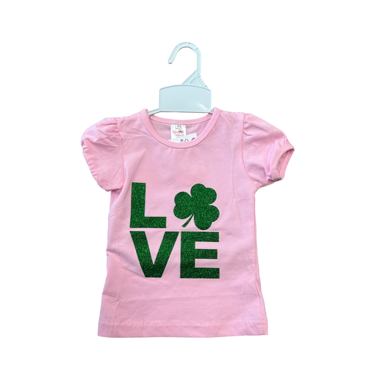 pink st. patty’s love shirt