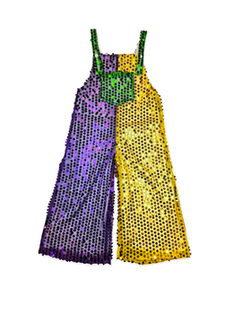 Sequin Overalls