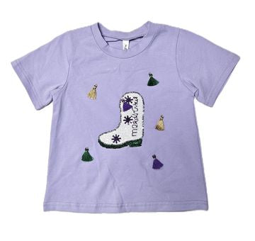 Rhinestone and Sequin Marching Boots Shirt