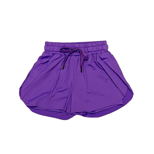 Purple butterfly shorts