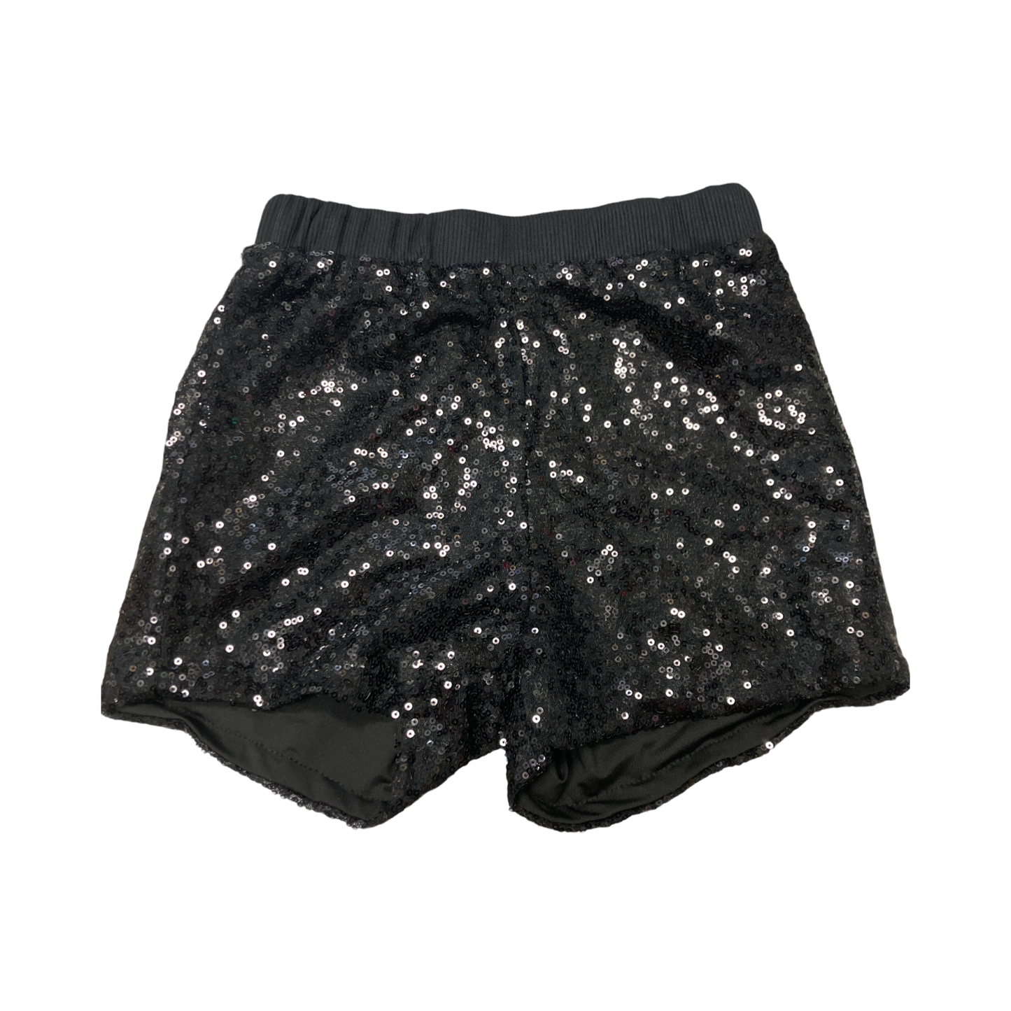 Black sequin shorts