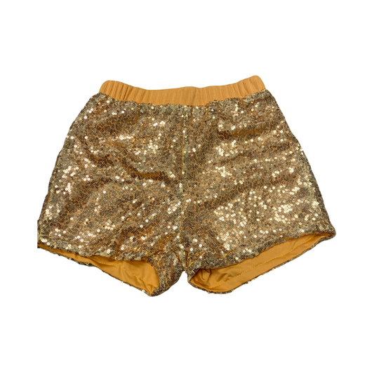 Gold sequin shorts