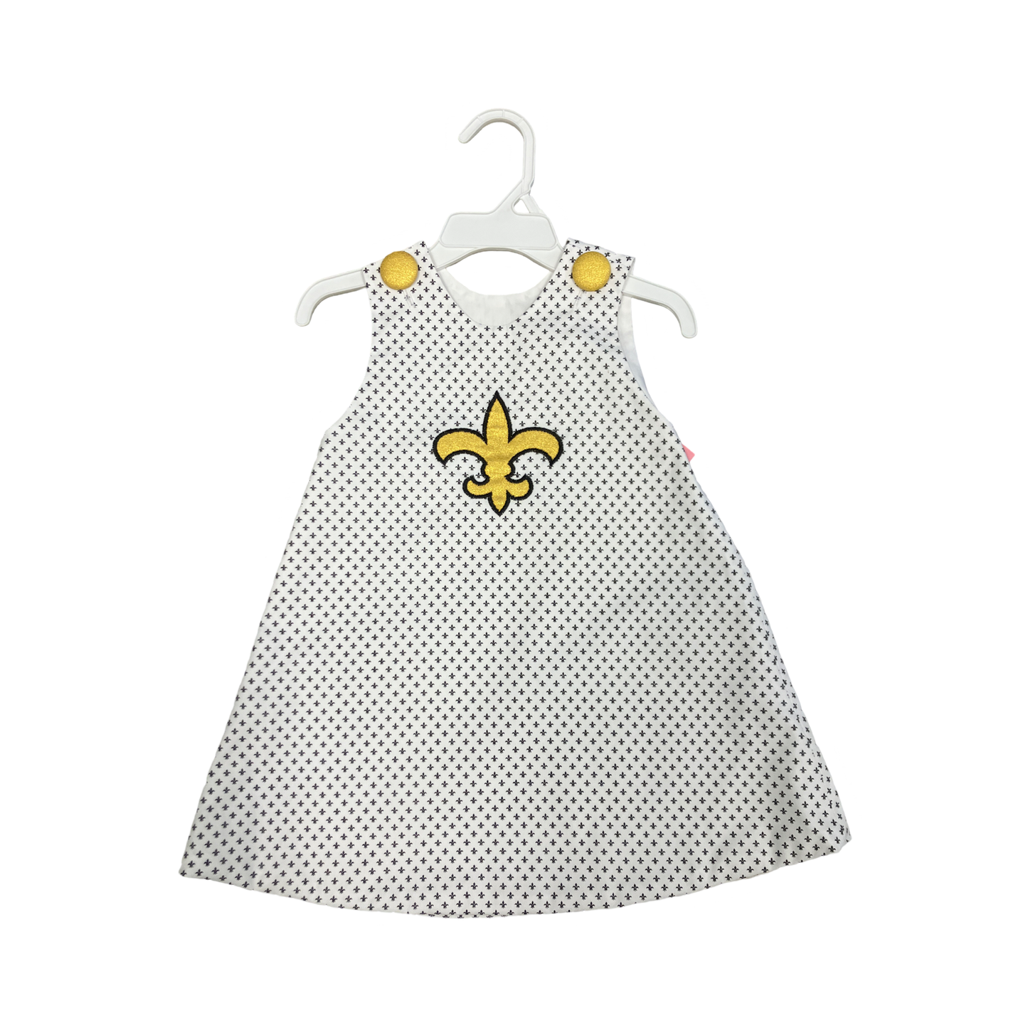 Black fleur de lis dress