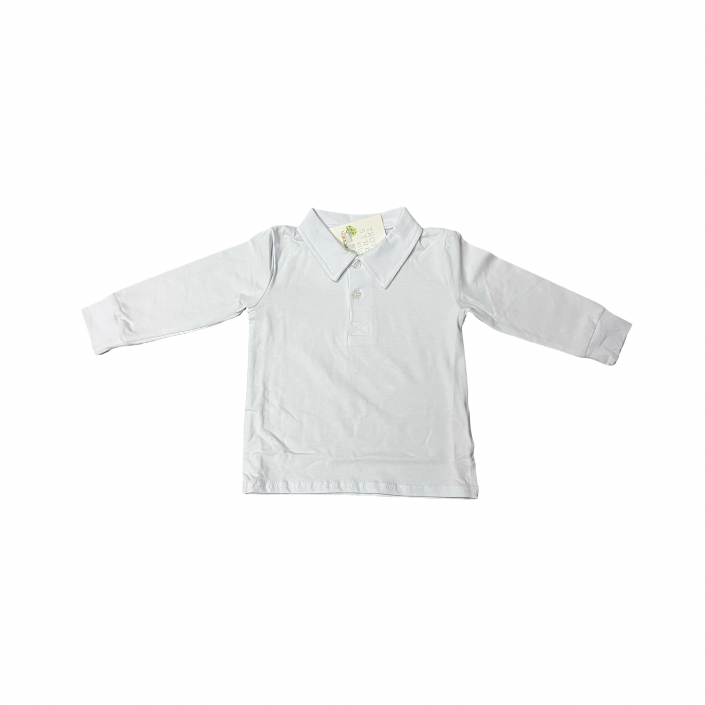 White polo long sleeve