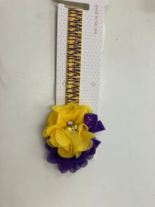 Lsu tiger band 2 flower headband