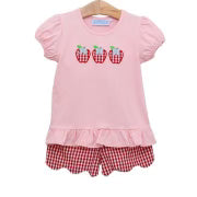 Girl apple short set