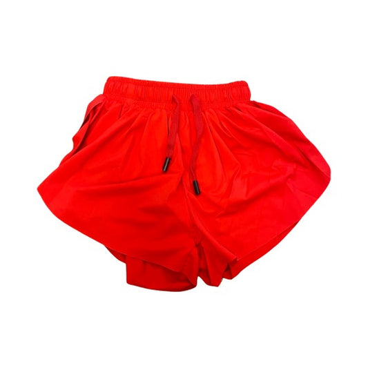 red butterfly shorts