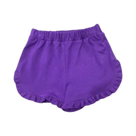 purple ruffle shorts