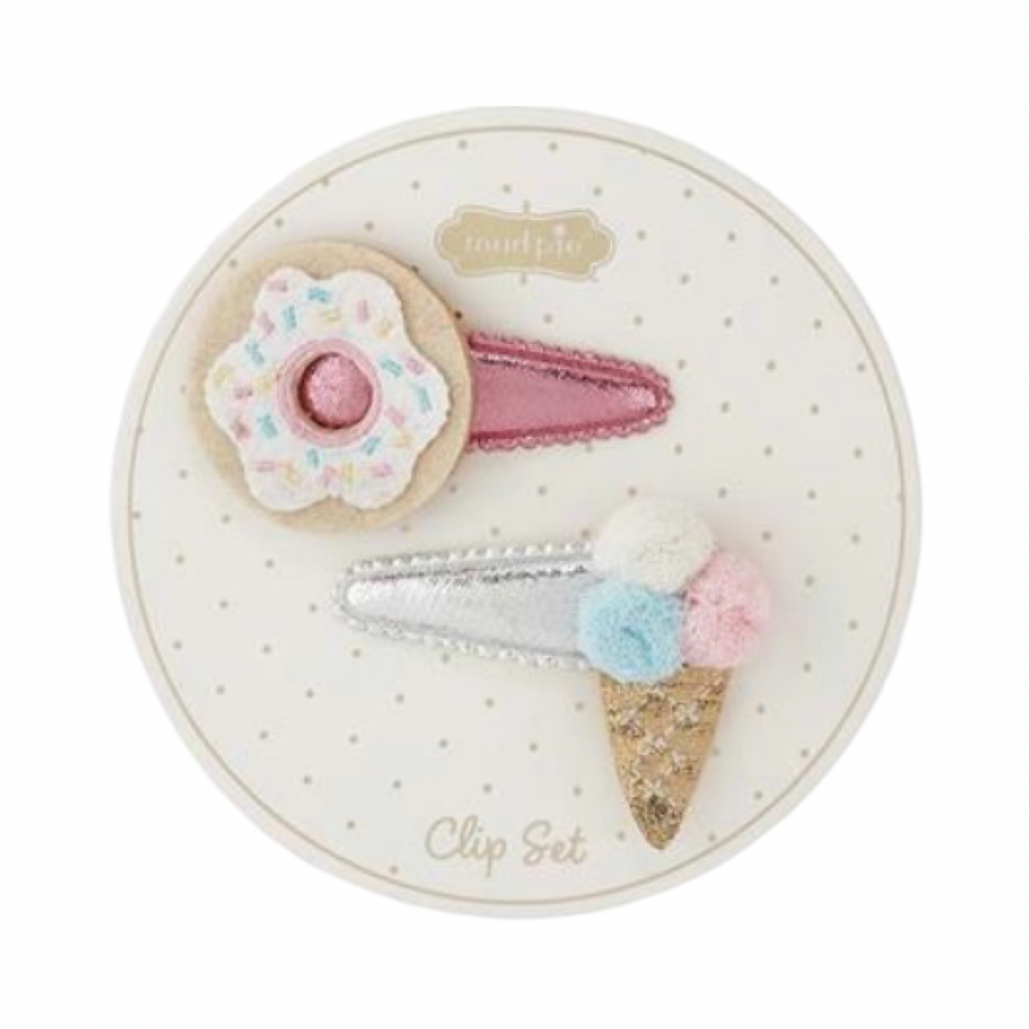 Ice cream and donut clip set