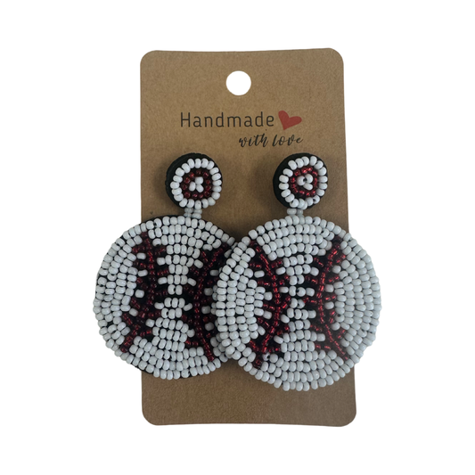 Baseball earrings