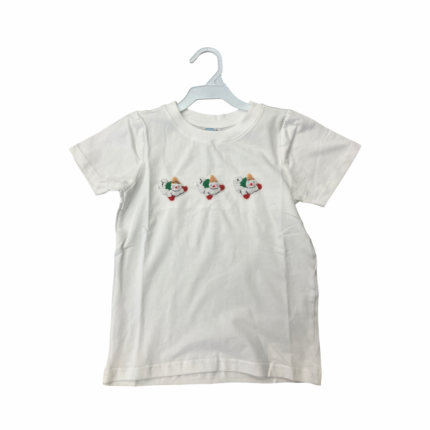 Southern Snowman French knot shirt