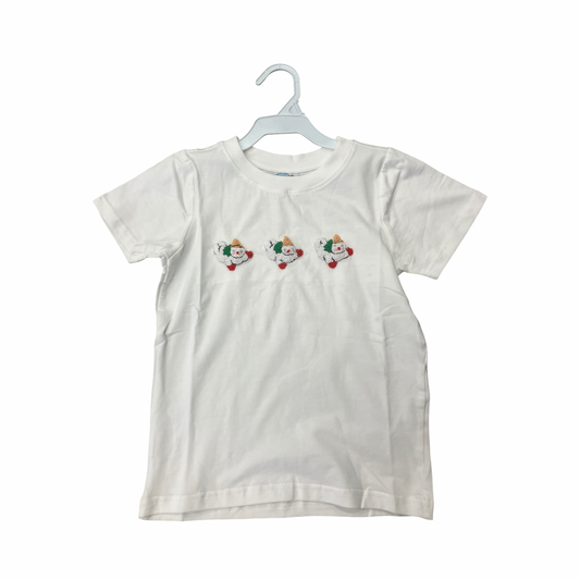 Southern Snowman French knot shirt