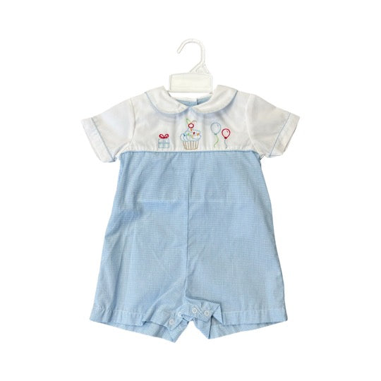 Embroidered Birthday shortall