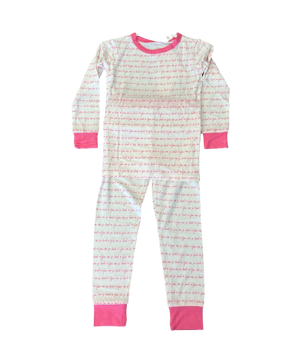 So Loved Pink Pajama Set