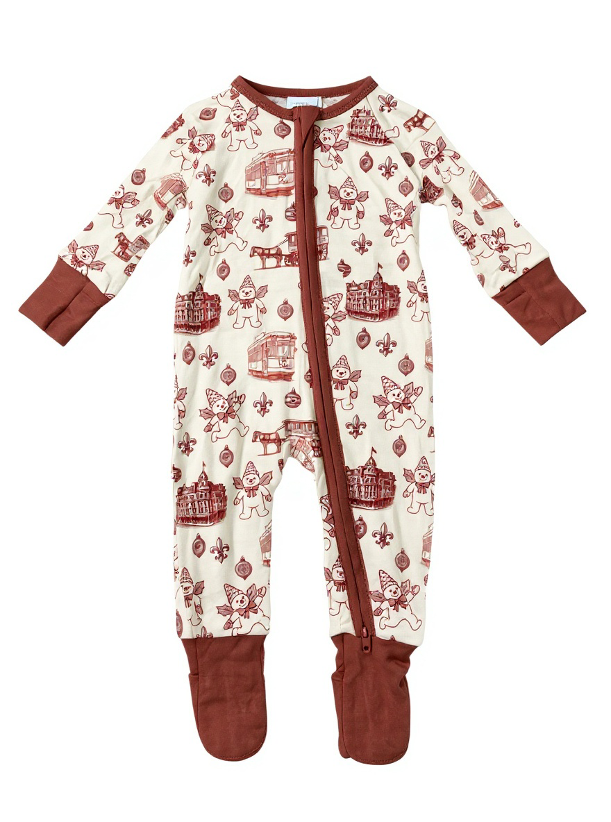 Nola Snowman Toille Bamboo Pajamas