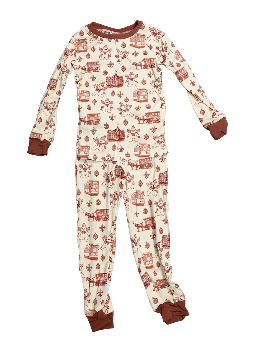Nola Snowman Toille Bamboo Pajamas