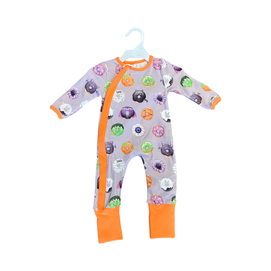 Spooky Sprinkles organic cotton one piece pajamas